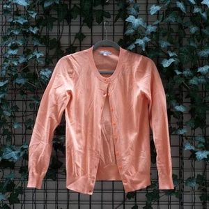 Banana Republic coral cardigan